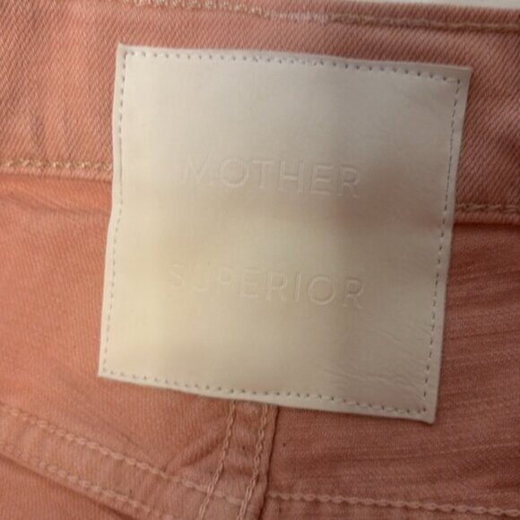 MOTHER The Insider Hover High Rise Straight Jeans– Peach Parfait  Size 26  NWT✨ - Picture 7 of 12